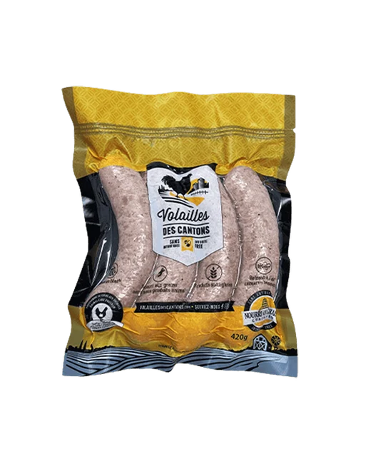 Saucisse Poulet Nature (Sel/Poivre)